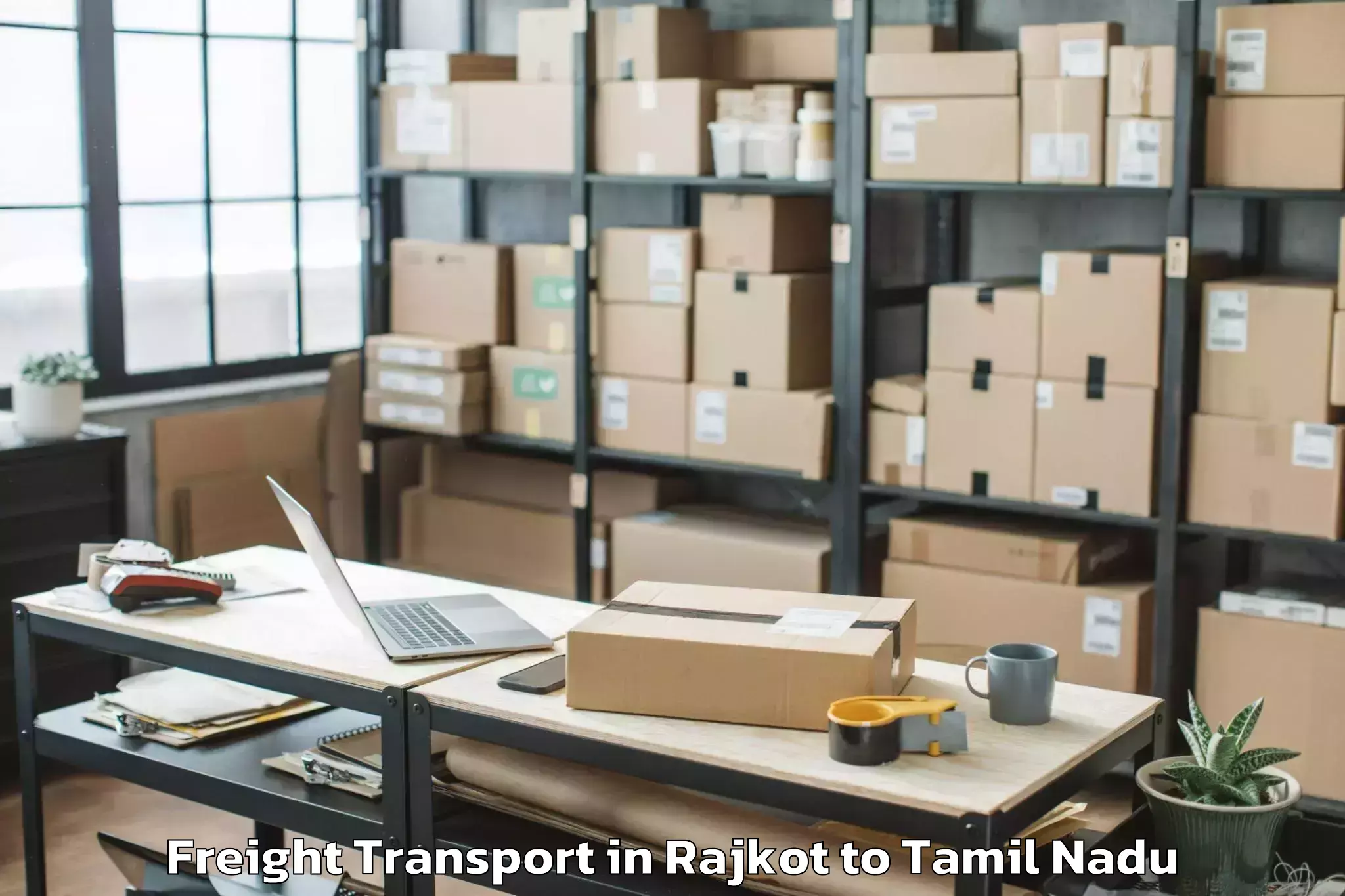 Professional Rajkot to Chennai Aero Park Freight Transport